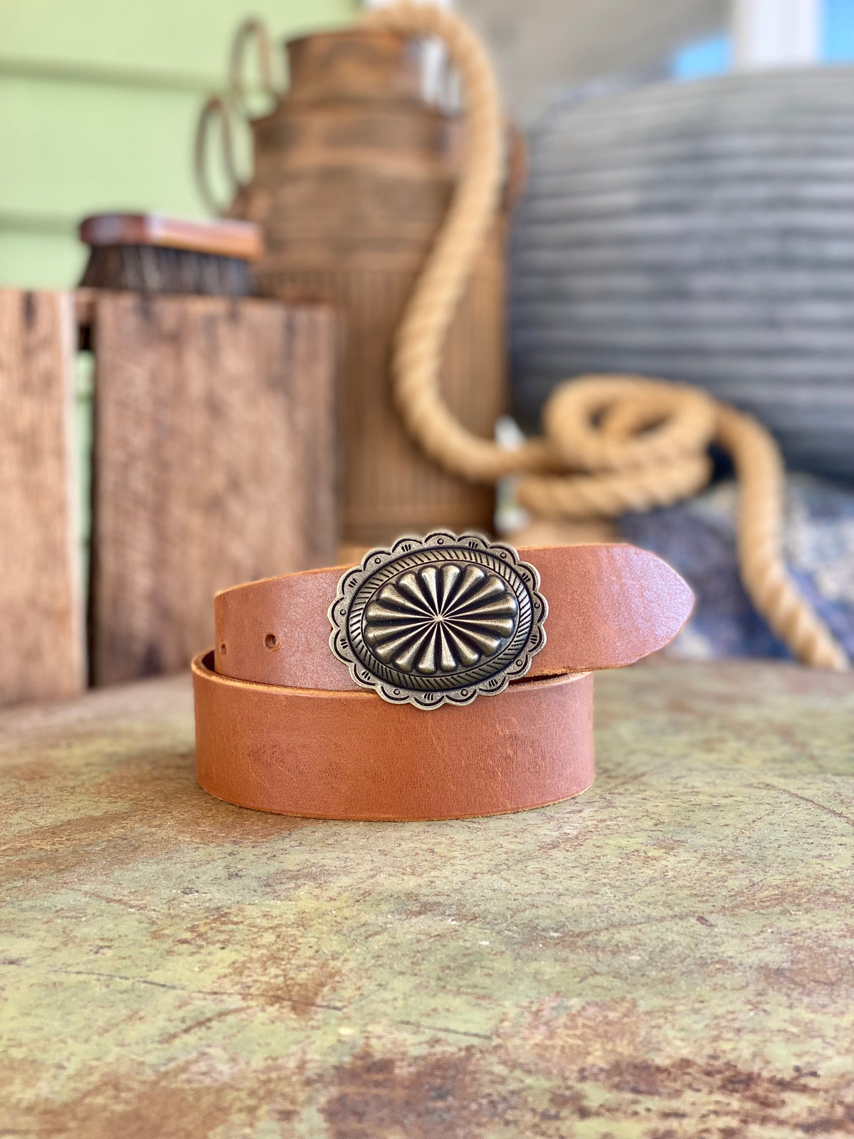 Navajo Concho Buckle Belt