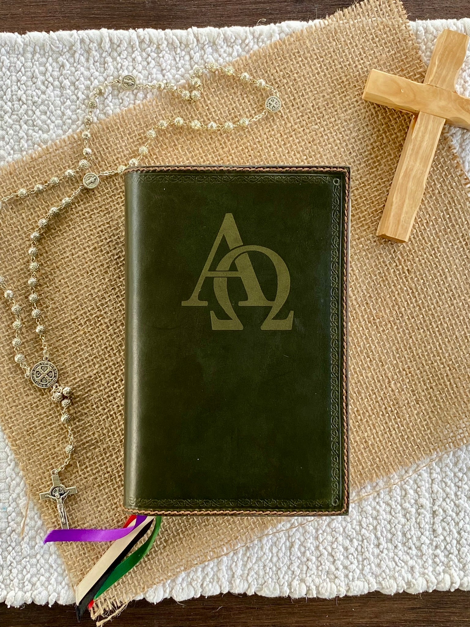 Green Leather Angelus Press 1962 Daily Missal Cover