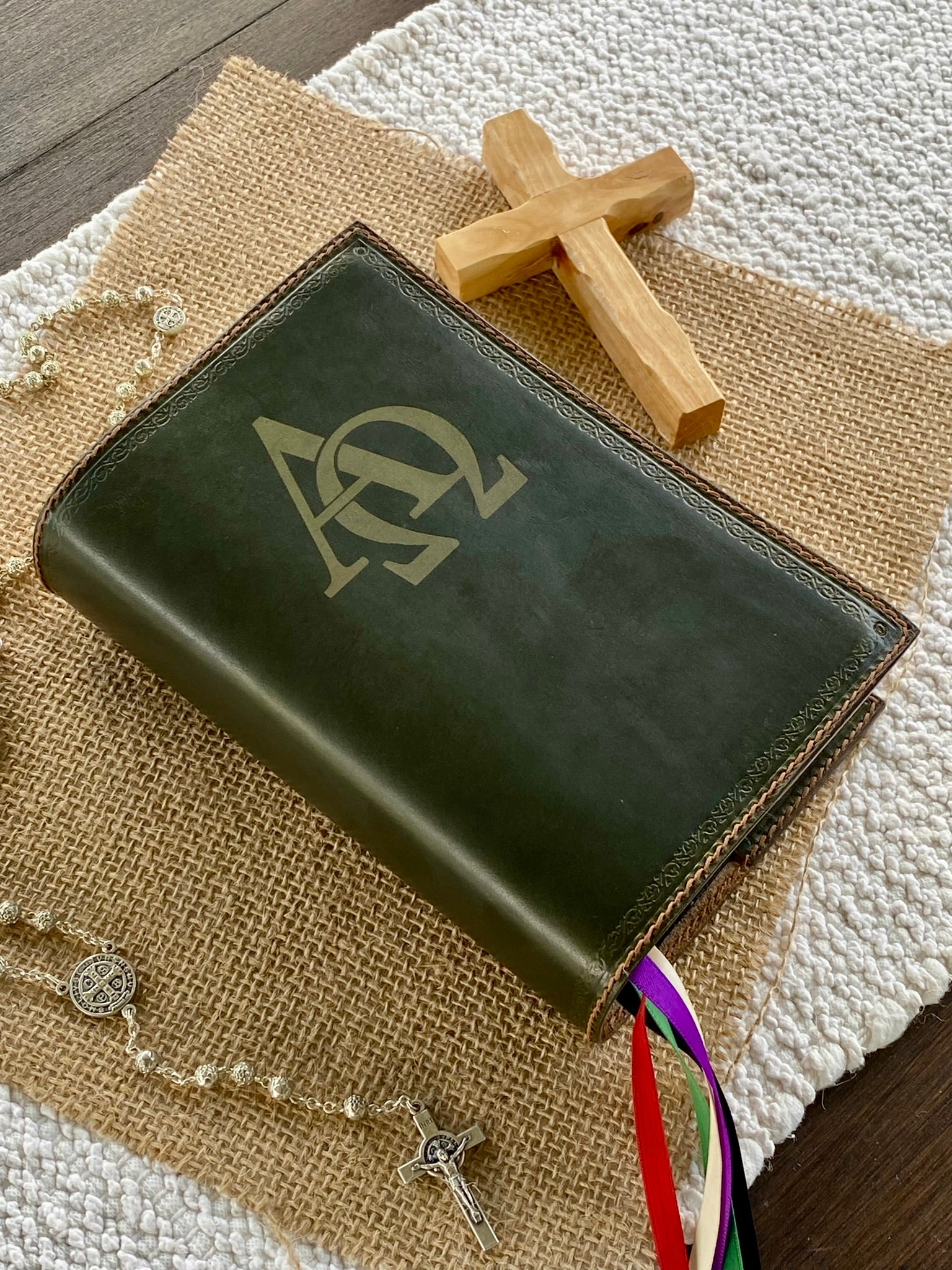 Green Leather Angelus Press 1962 Daily Missal Cover