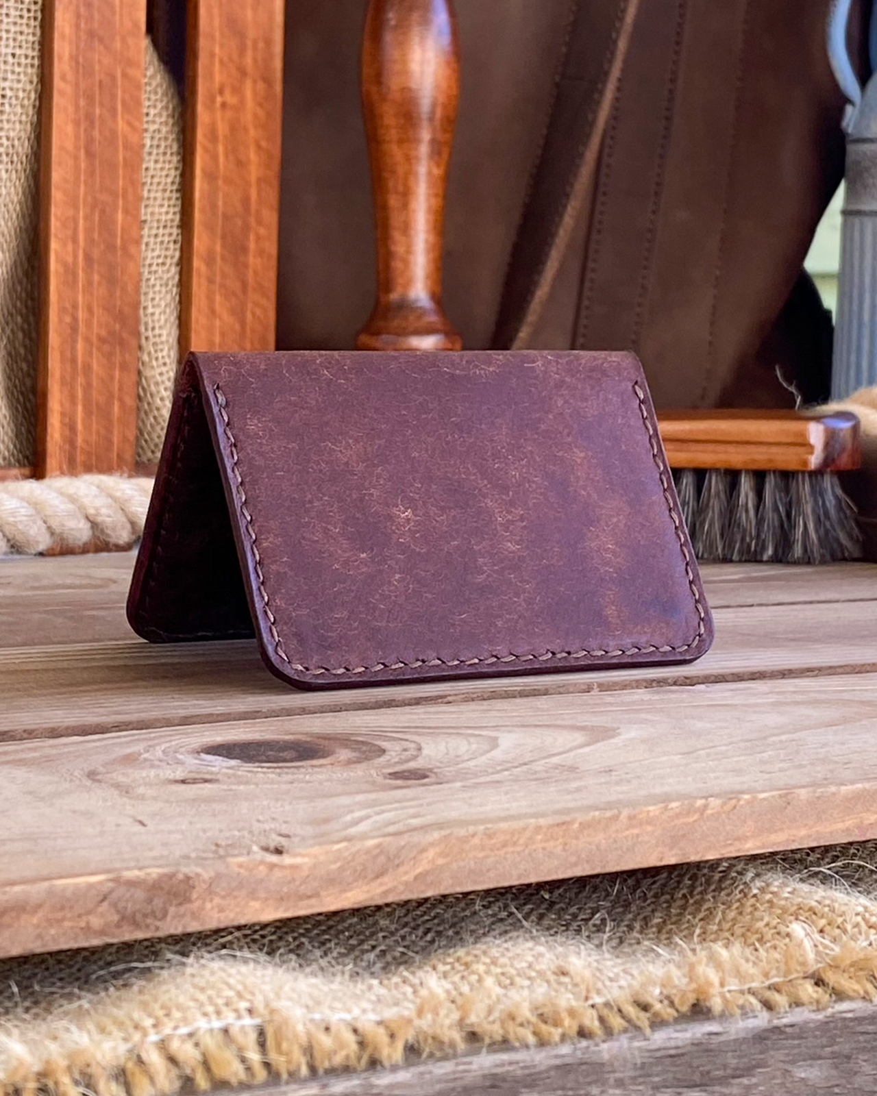 Tabacco Fold Cardholder