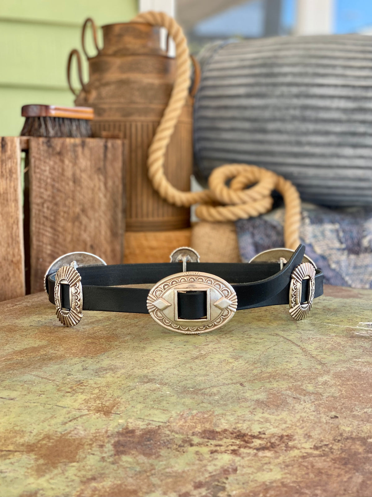 Sandoval Slide Concho Belt