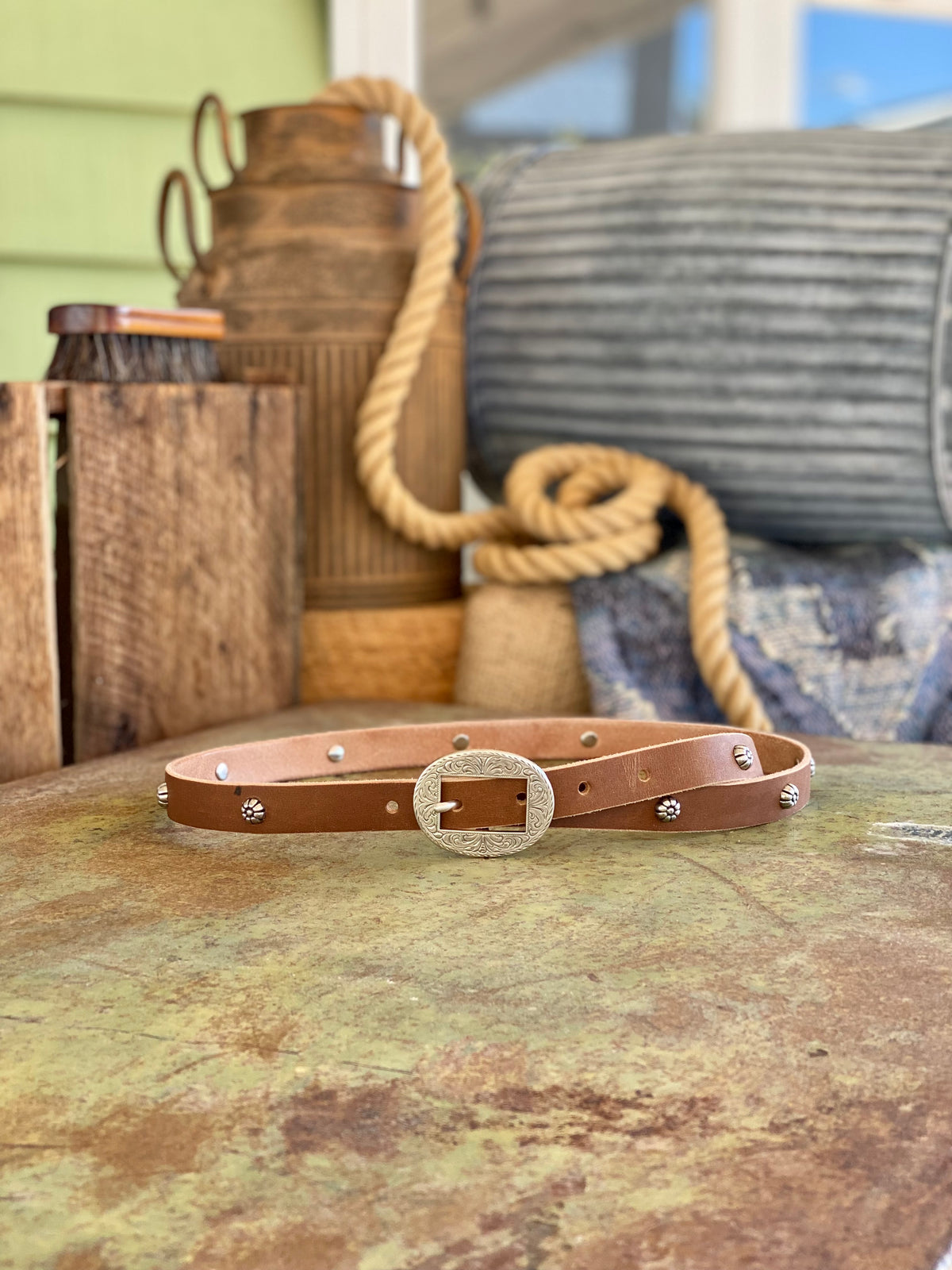 Pumpkin Concho Belt