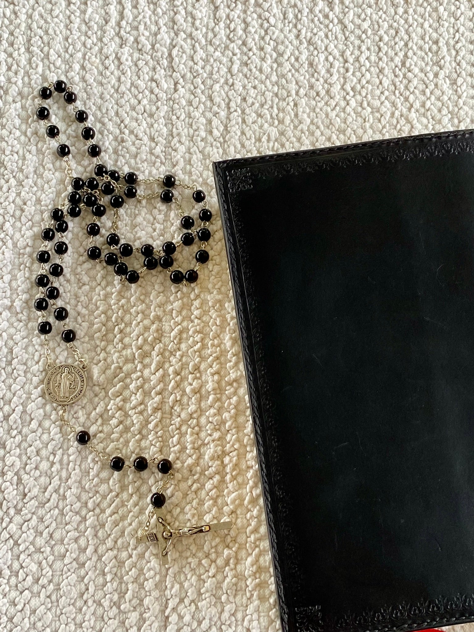 Black Leather Angelus Press 1962 Daily Missal Cover