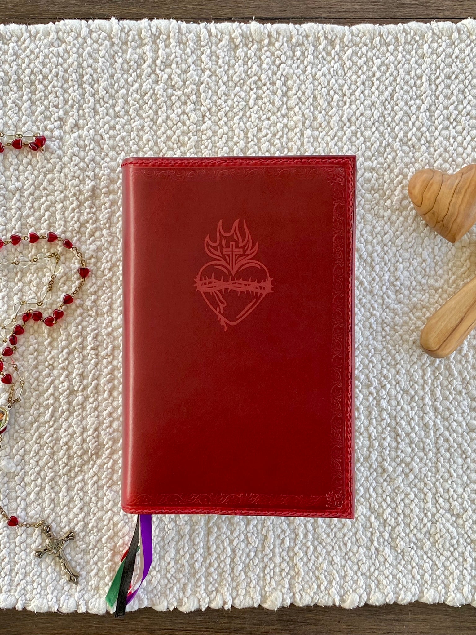 Red Leather Angelus Press 1962 Daily Missal Cover