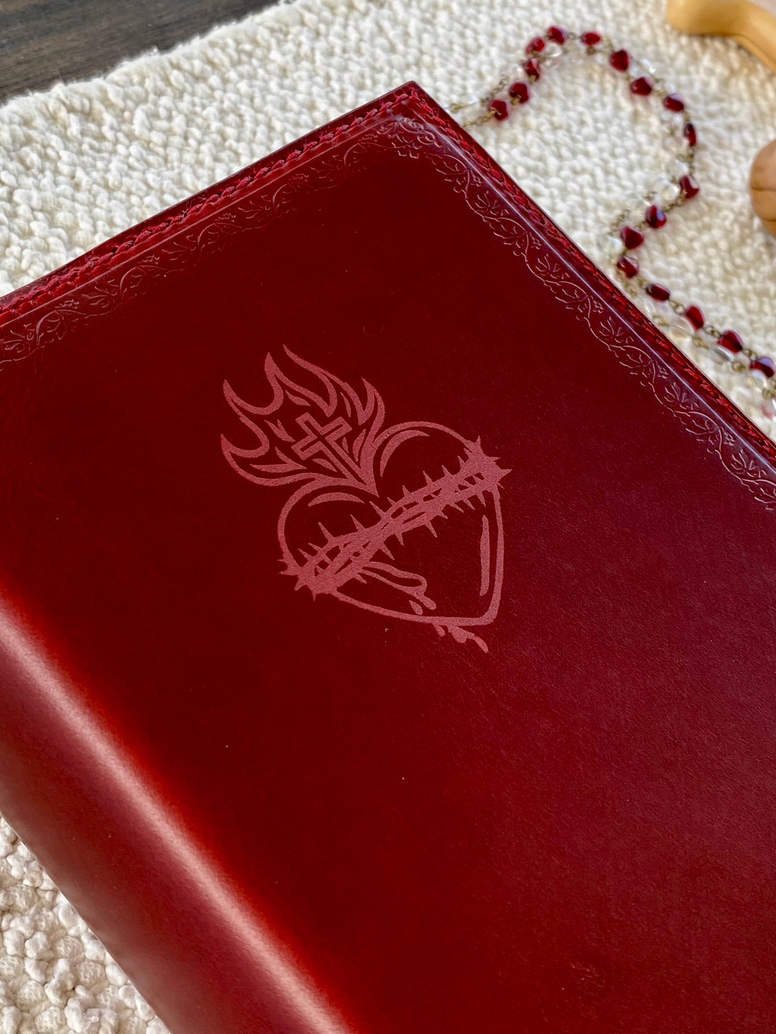 Red Leather Angelus Press 1962 Daily Missal Cover