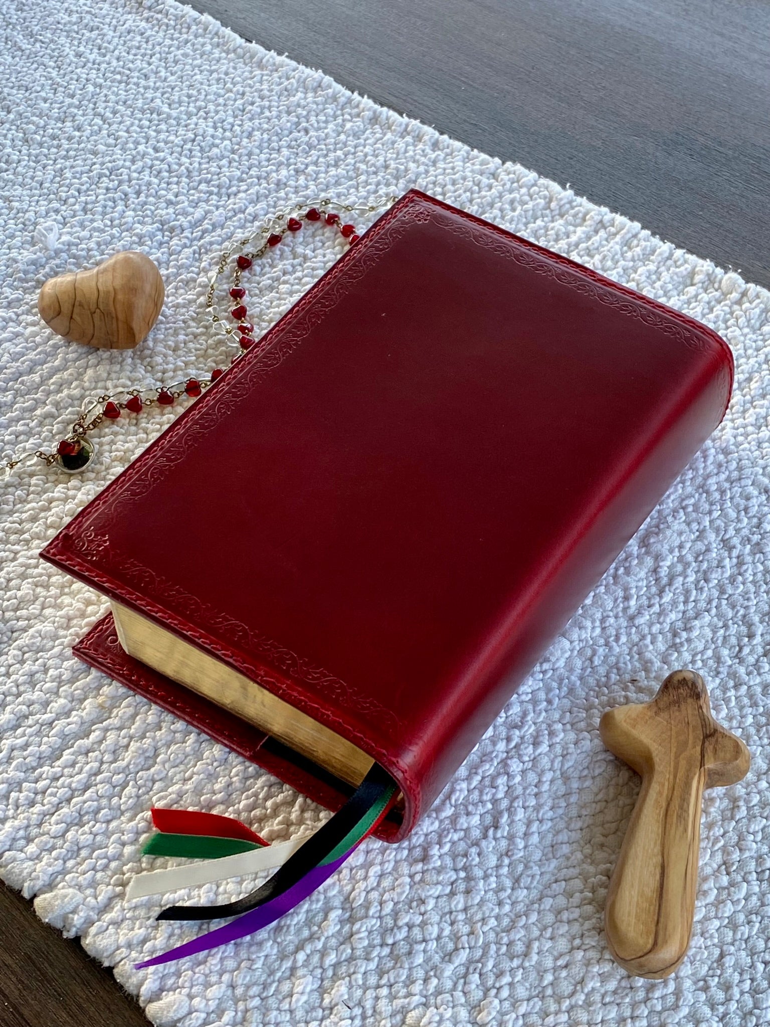 Red Leather Angelus Press 1962 Daily Missal Cover