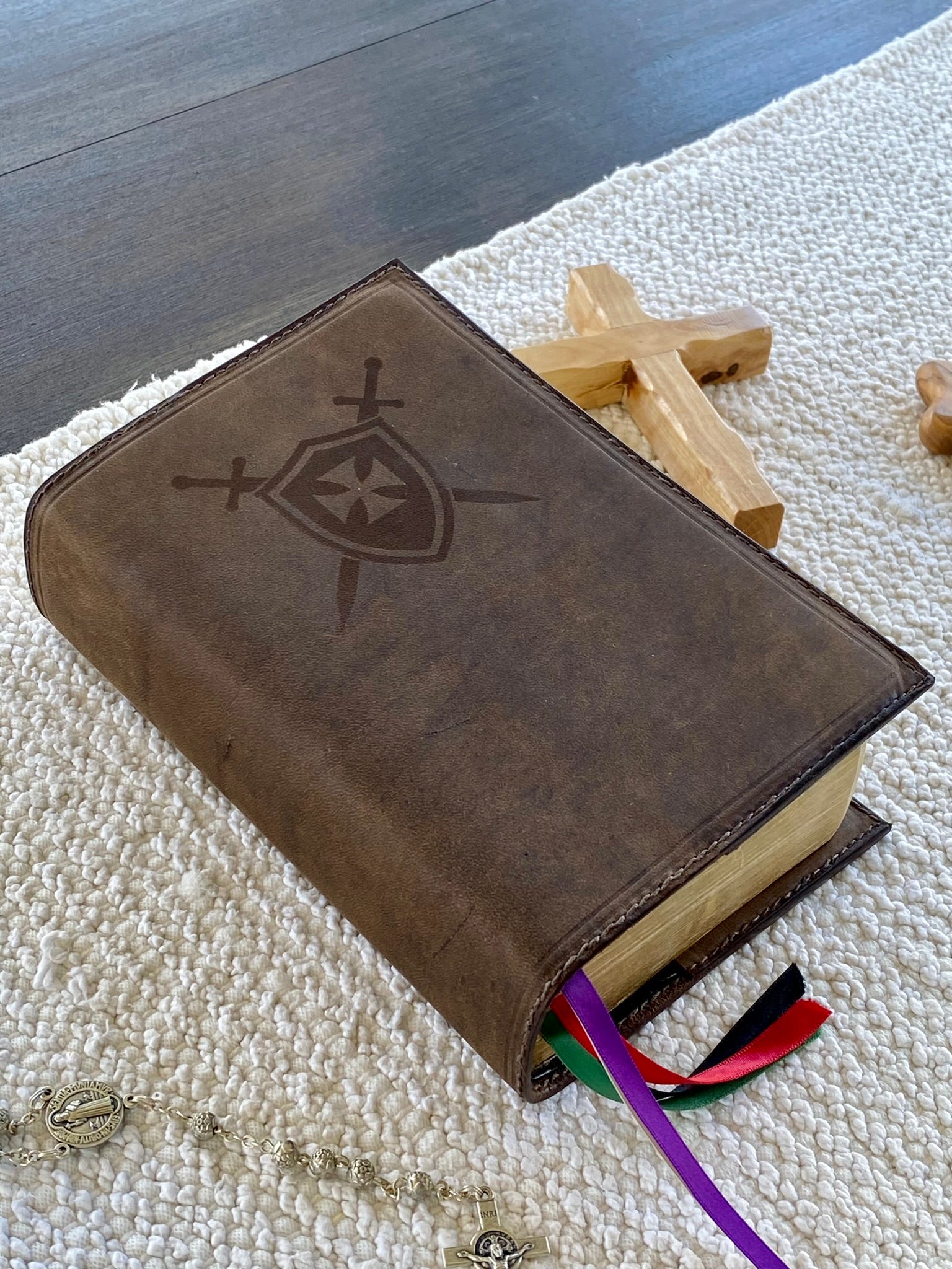 Combat Leather Angelus Press 1962 Daily Missal Cover