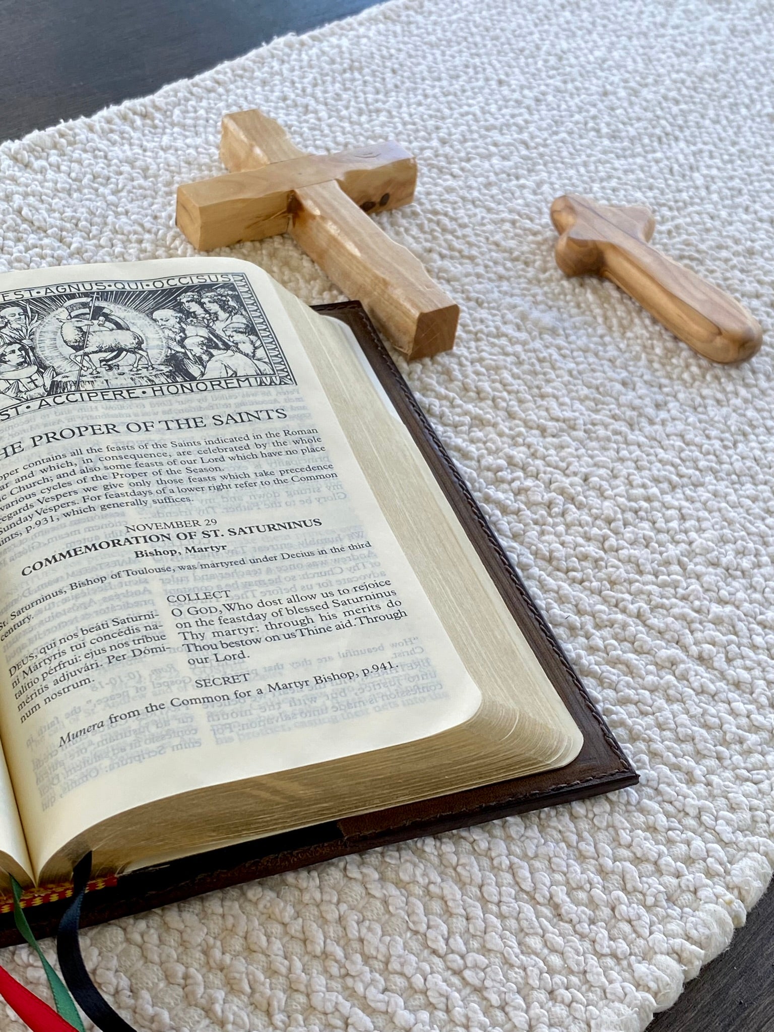 Combat Leather Angelus Press 1962 Daily Missal Cover