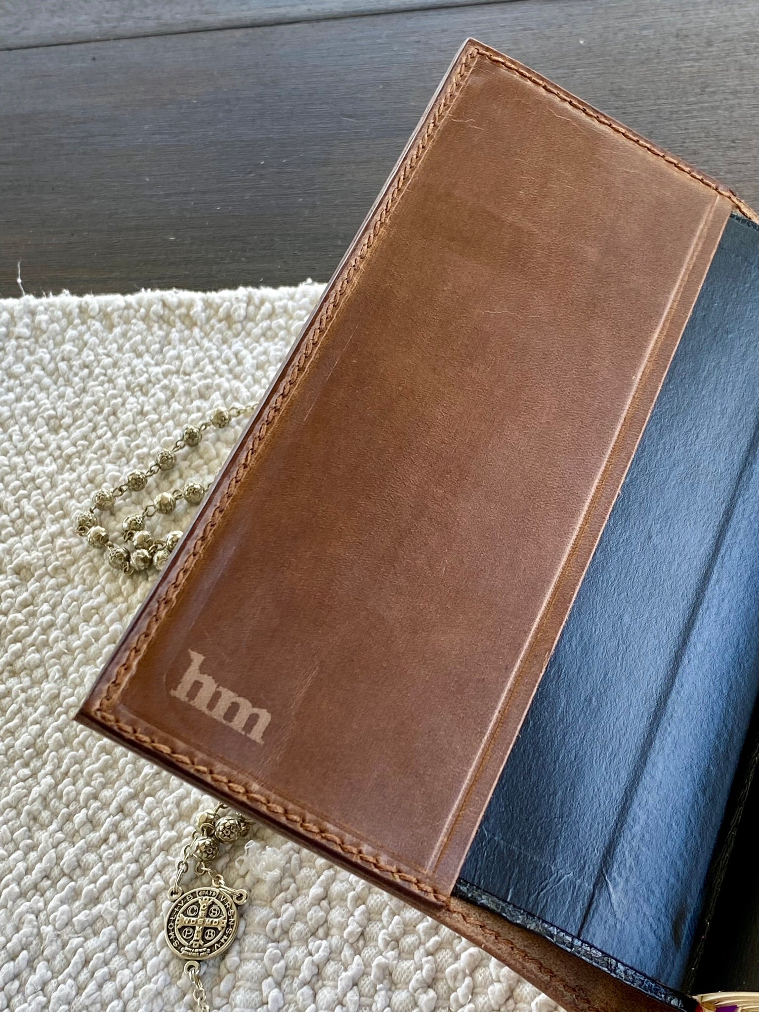 Tan Leather Angelus Press 1962 Daily Missal Cover