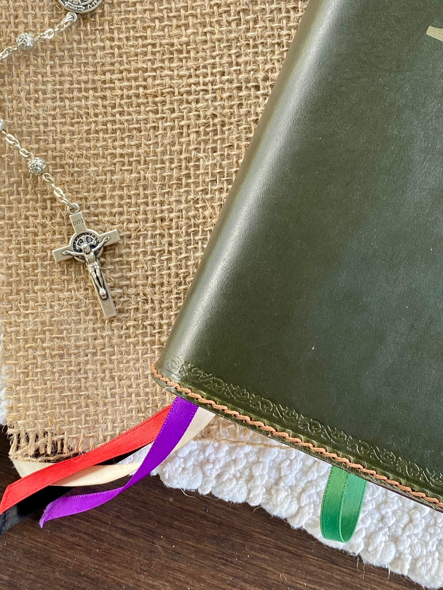 Green Leather Angelus Press 1962 Daily Missal Cover