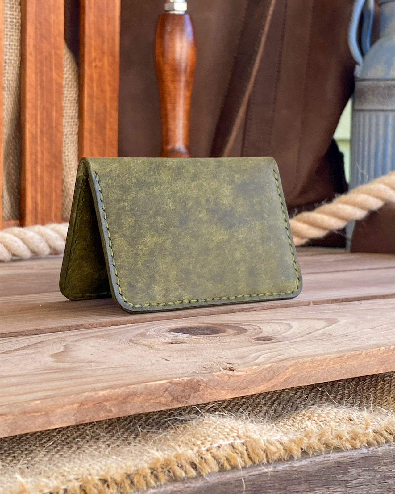 Olive Fold Cardholder